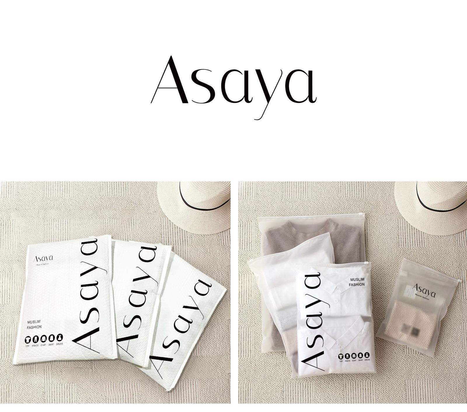 ASAYA Kemeja lengan panjang motif korea terbaru dengan bagian bawah yang tidak beraturan