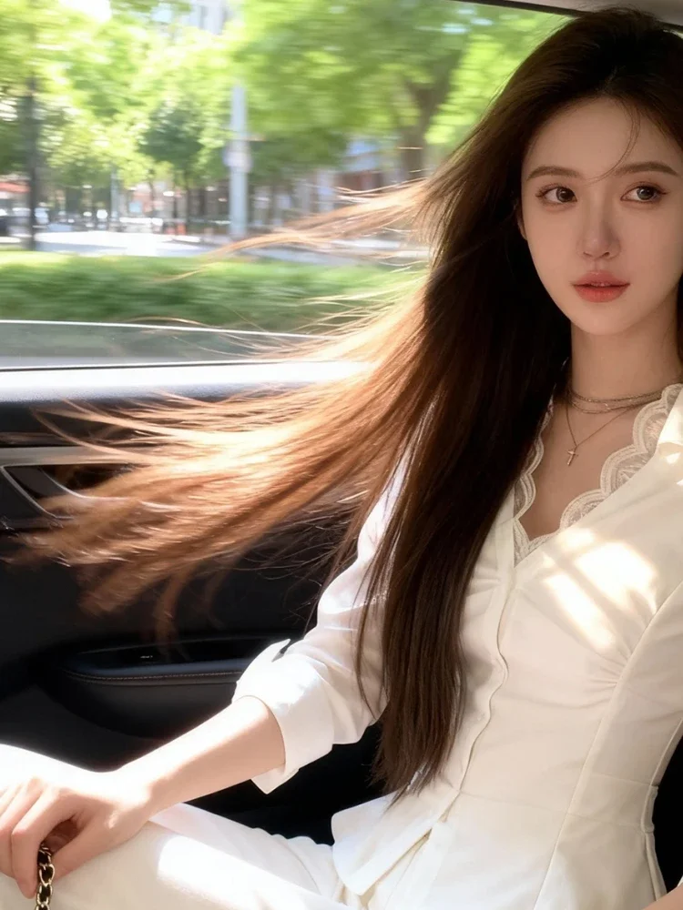 [NEW]FADFAD Blus lengan panjang untuk wanita atasan yang pas di badan cantik