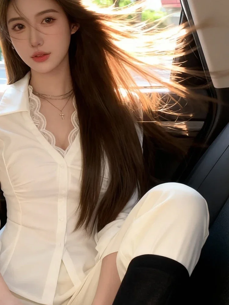 [NEW]FADFAD Blus lengan panjang untuk wanita atasan yang pas di badan cantik