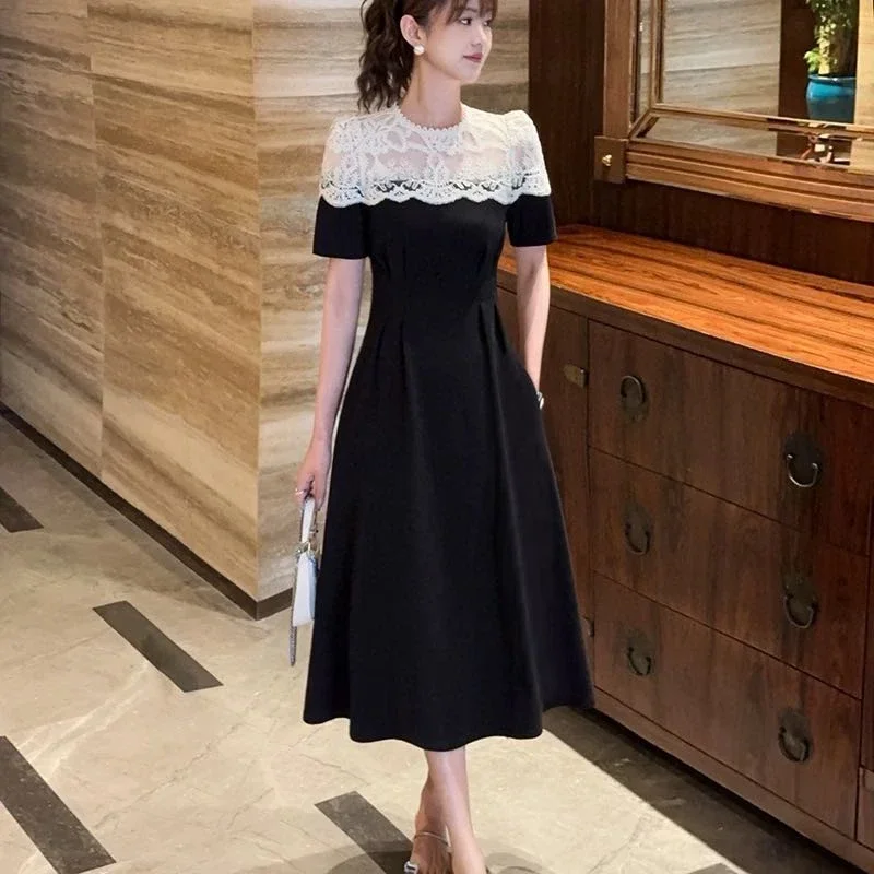 FADFAD Gaun elegan pakaian wanita gaya istana mode baru