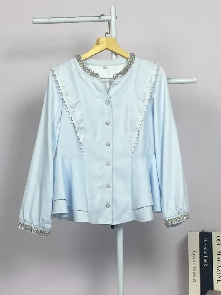 FADFAD Atasan kemeja lengan panjang model baru dan bergaya trendi casual untuk wanita elegant