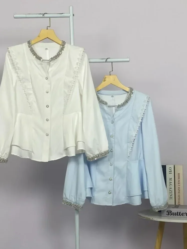 FADFAD Atasan kemeja lengan panjang model baru dan bergaya trendi casual untuk wanita elegant