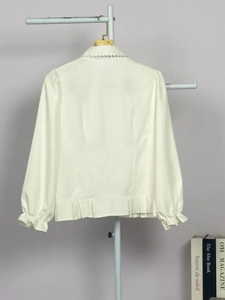 ASAYA Atasan kemeja mode baru lengan panjang gaya populer wanita