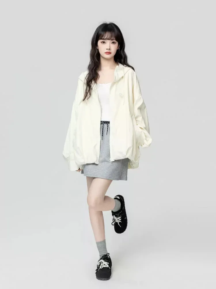 CHICMORE Jaket wanita bergaya sporty pelindung matahari modis