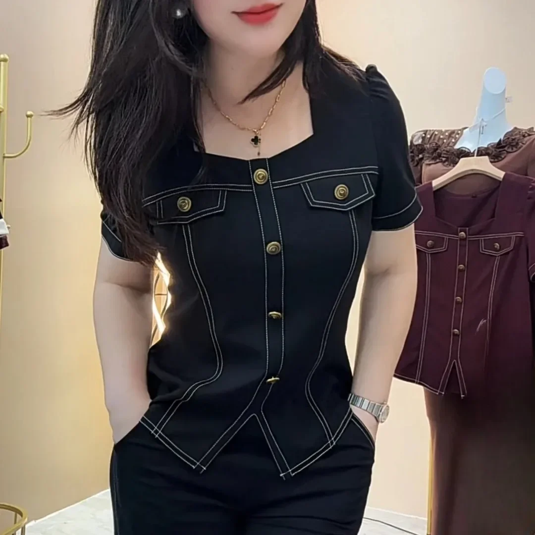 FADFAD Setelan dua potong pakaian wanita mode baru bergaya kekinian korea