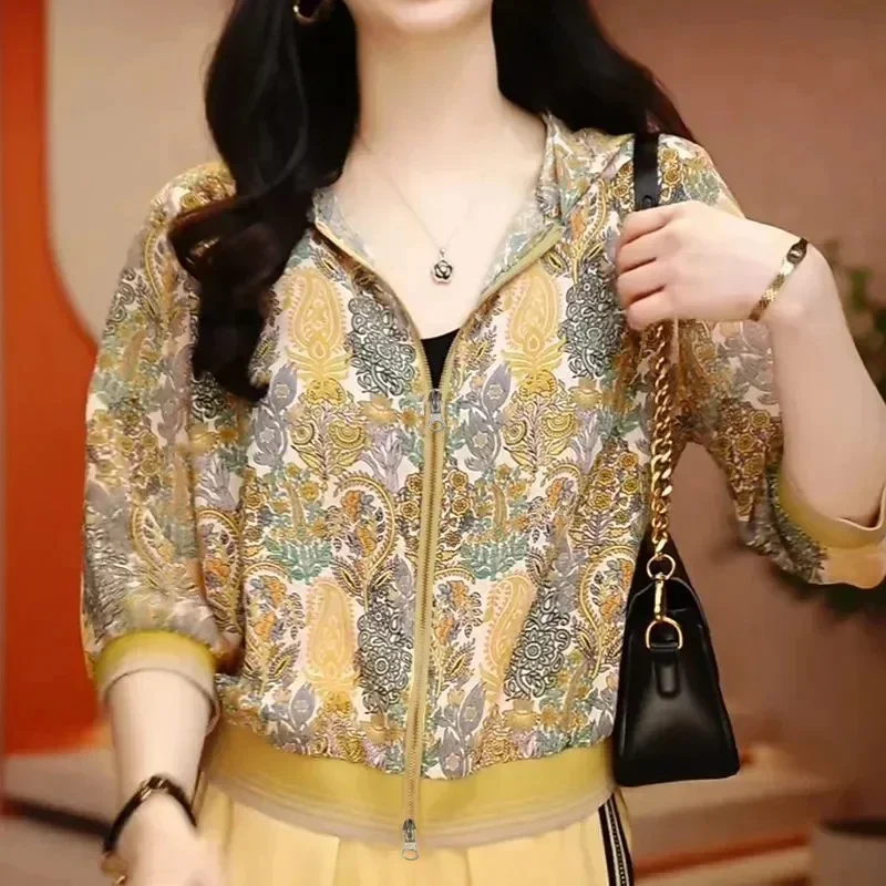 FADFAD Kemeja cetak temperamen gaya baru wanita atasan elegan