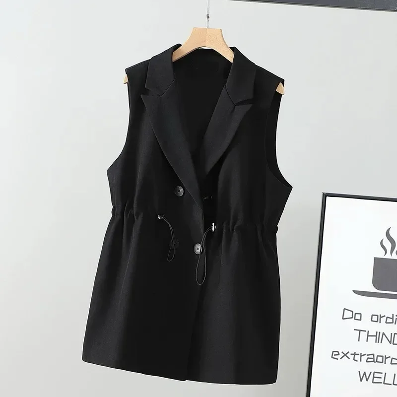 FADFAD Vest pakaian wanita muda pinggang serut mode korea