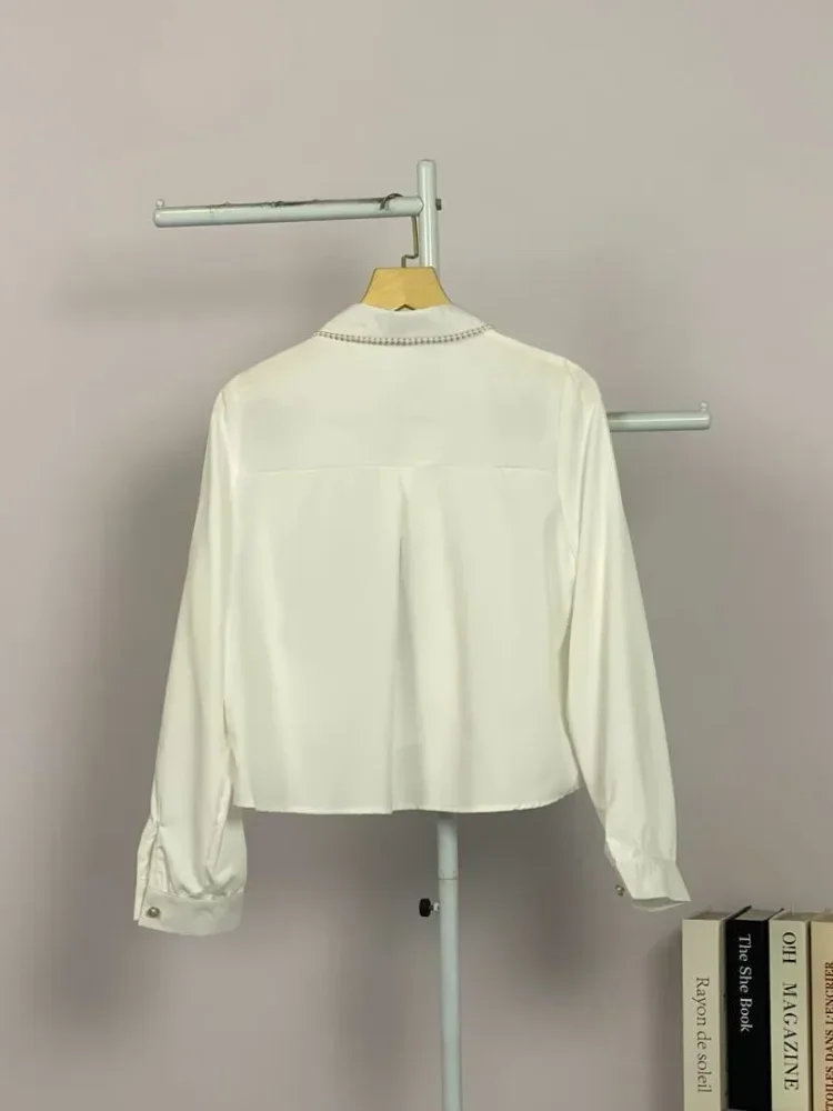 FADFAD Kemeja unik lengan panjang dan kerah collar