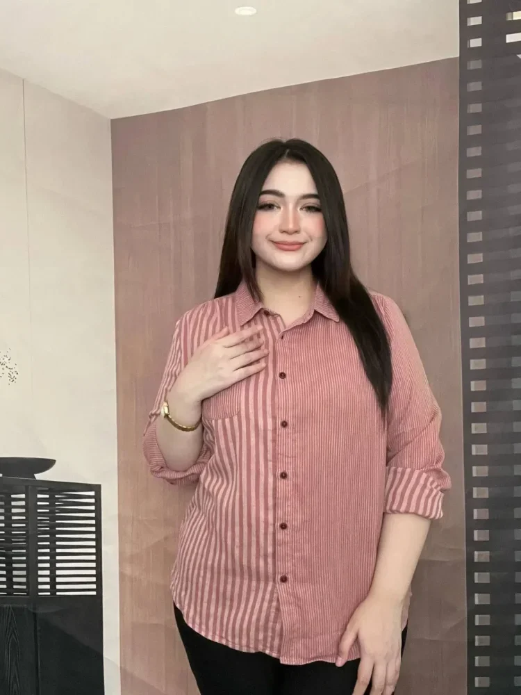 FADFAD Kemeja cetak temperamen gaya baru wanita atasan elegan