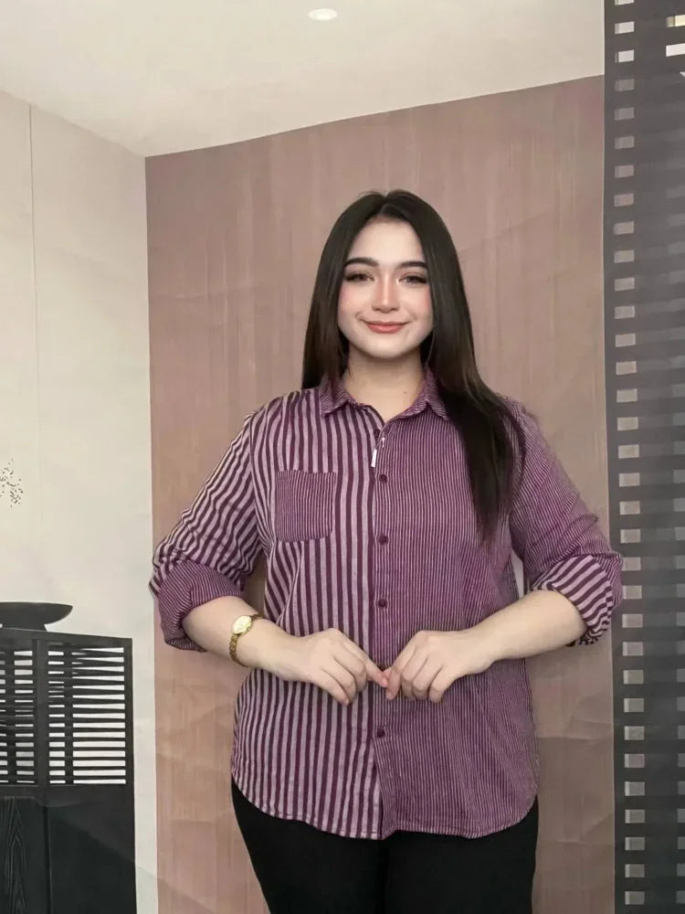 FADFAD Kemeja cetak temperamen gaya baru wanita atasan elegan