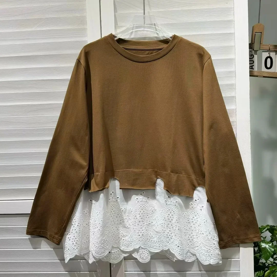 CHICMORE Blouse wanita lengan panjang gaya trendi korean style