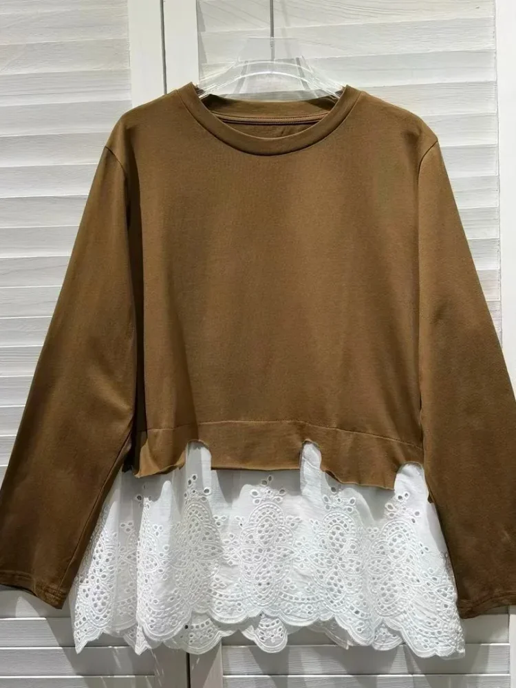CHICMORE Blouse wanita lengan panjang gaya trendi korean style