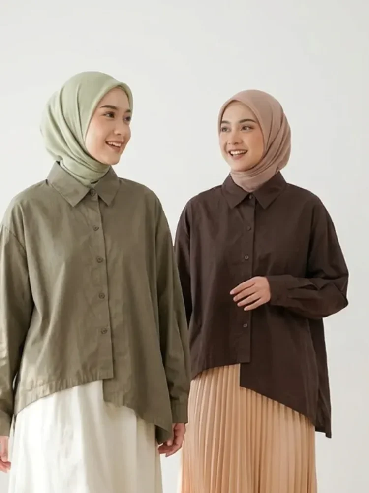 [READY STOCK]ASAYA Atasan kemeja kasual pakaian wanita model baru