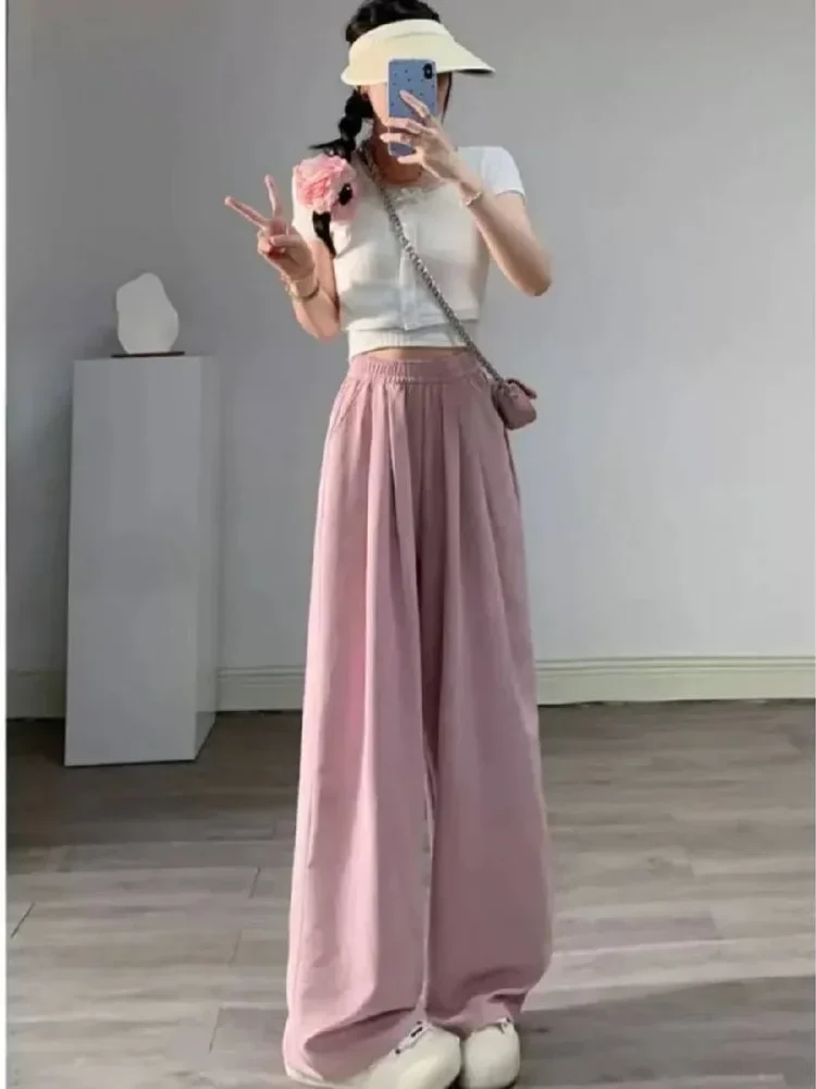 CHICMORE Celana panjang model longgar kasual untuk wanita