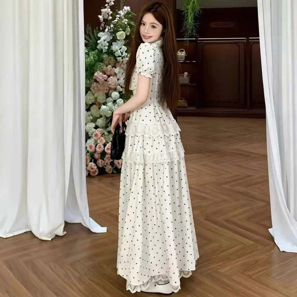 CHICMORE Gaun pakaian wanita mode anggun korean style