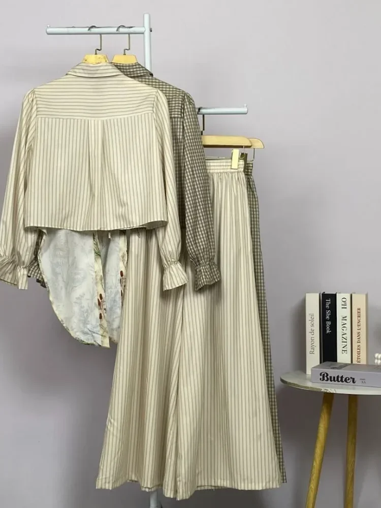 ASAYA Gamis wanita kekinian motif abstrak elegan trendi
