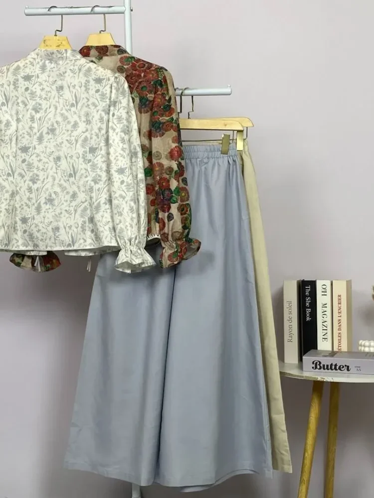 ASAYA Setelan wanita dengan lengan bell dan resleting buatan tangan bergaya minimalis warna solid