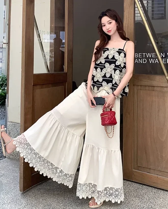 [READY STOCK]CHICMORE Celana panjang wanita model longgar gaya korea
