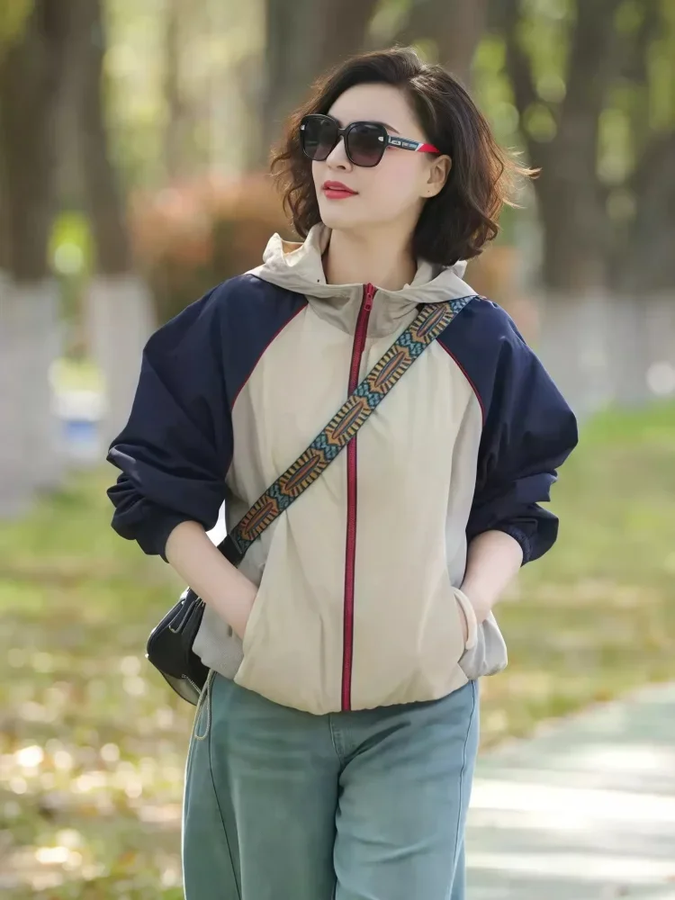 CHICMORE Atasan jaket wanita dengan lengan panjang bergaya modis terbaru