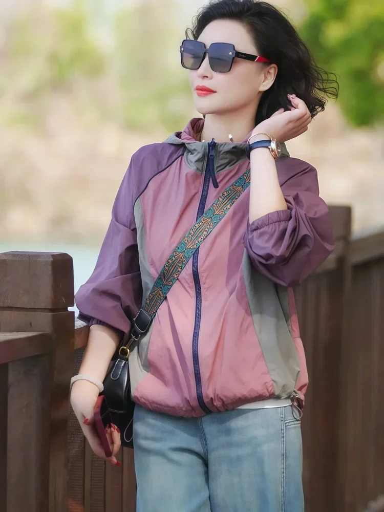 CHICMORE Atasan jaket wanita dengan lengan panjang bergaya modis terbaru