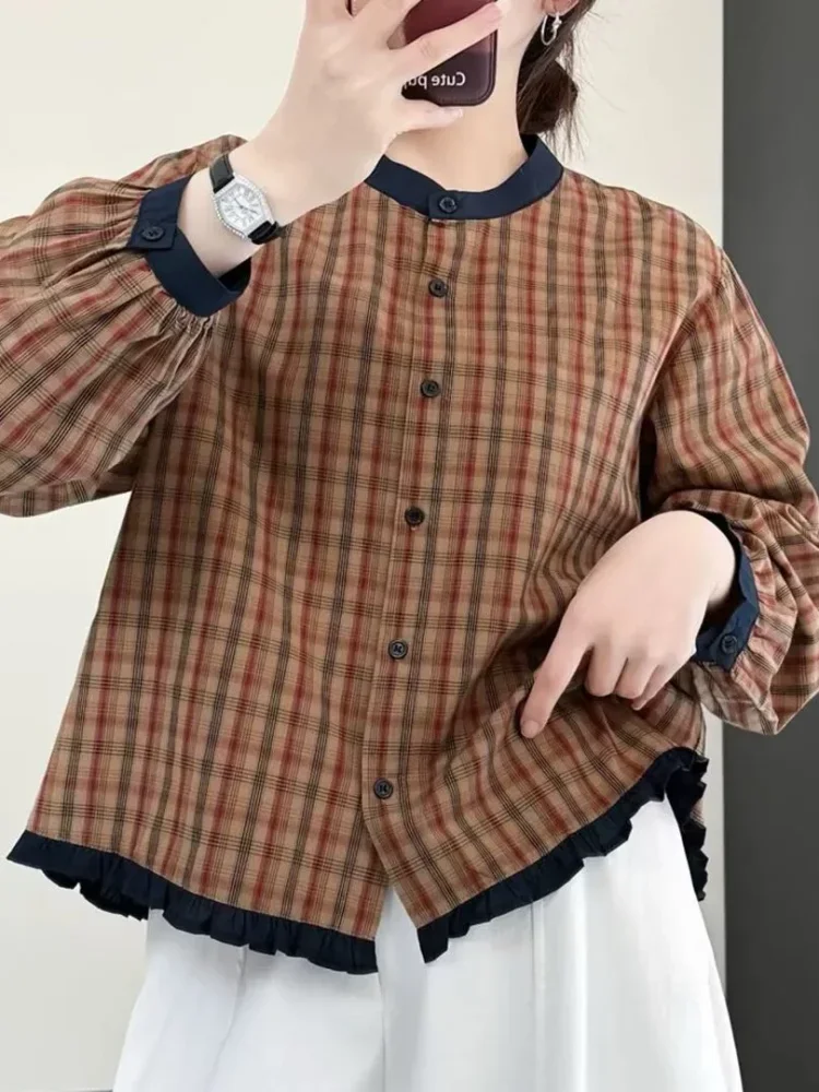 ASAYA Atasan kemeja pakaian wanita kerah polo gaya korea kekinian baru untuk wanita