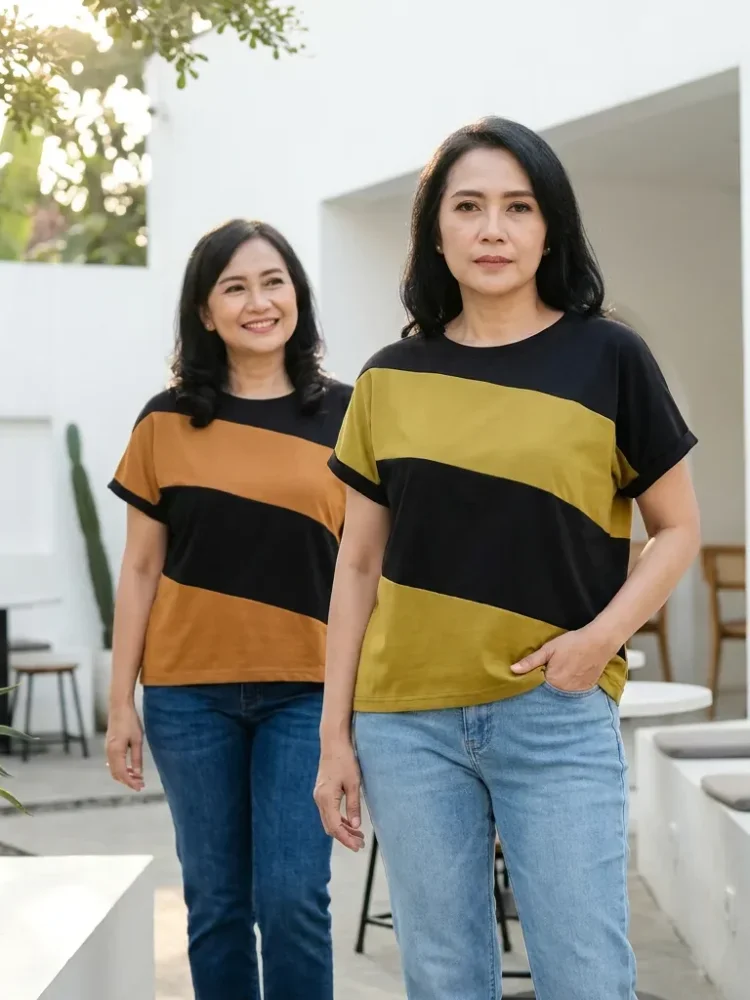 [READY STOCK]ASAYA Atasan model lengan pendek untuk wanita gaya kasual trendi