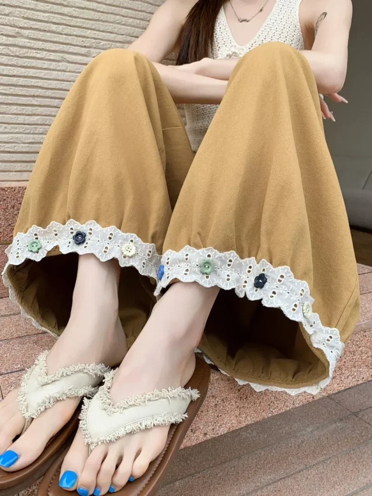 CHICMORE Celana panjang longgar fahion stylish wanita kekinian wanita