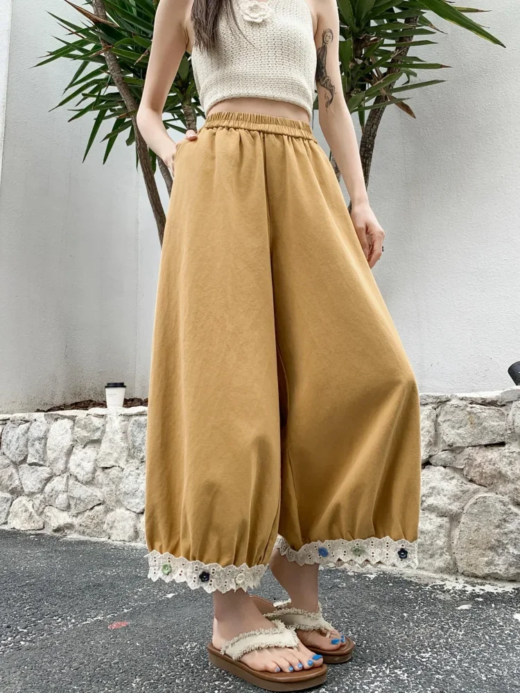 CHICMORE Celana panjang longgar fahion stylish wanita kekinian wanita