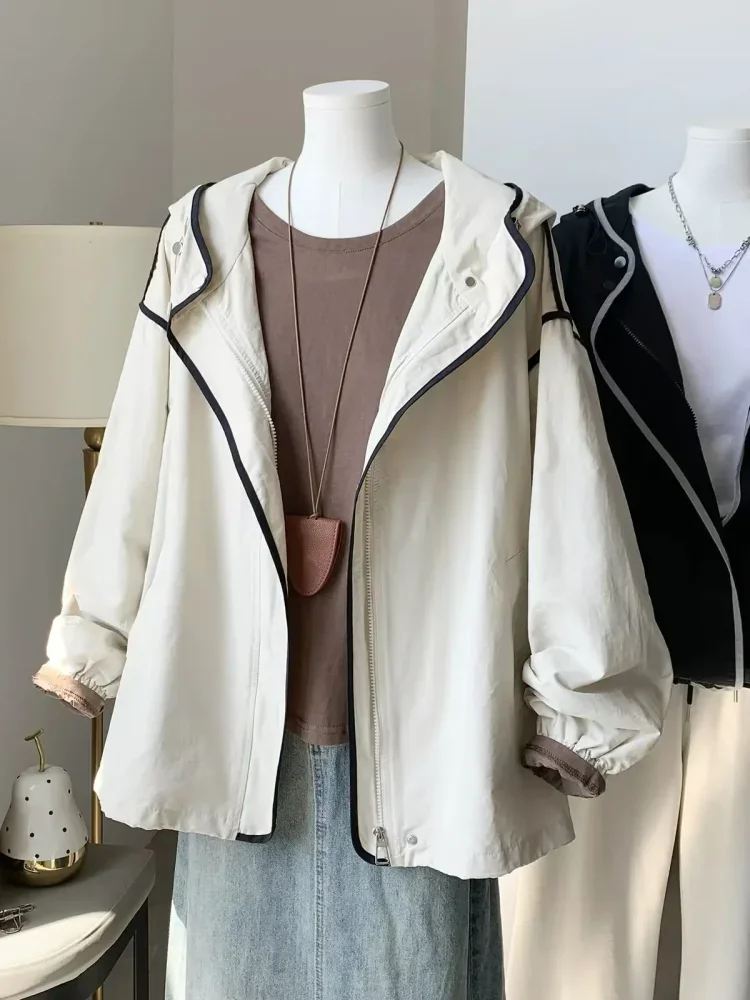 CHICMORE Atasan jaket untuk wainta lengan panjang untuk wanita