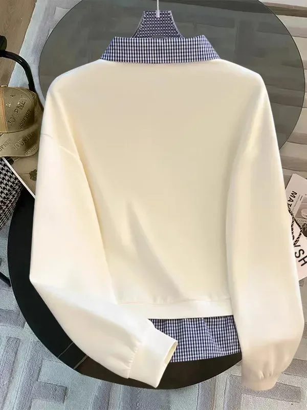 CHICMORE Atasan lengan panjang gaya kasual wanita model baru