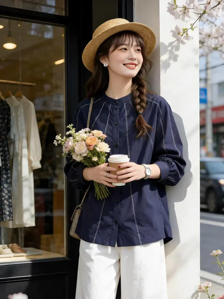 CHICMORE Atasan lengan panjang gaya kasual wanita fahion stylish