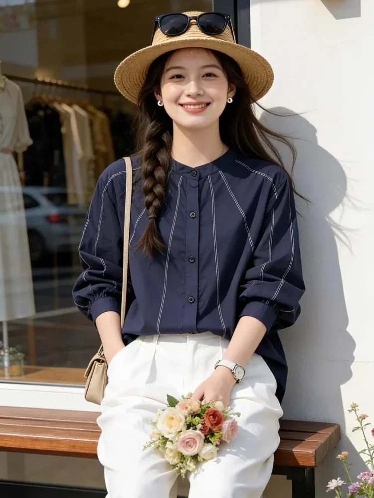 CHICMORE Atasan lengan panjang gaya kasual wanita fahion stylish