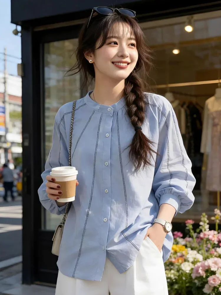 CHICMORE Atasan lengan panjang gaya kasual wanita fahion stylish