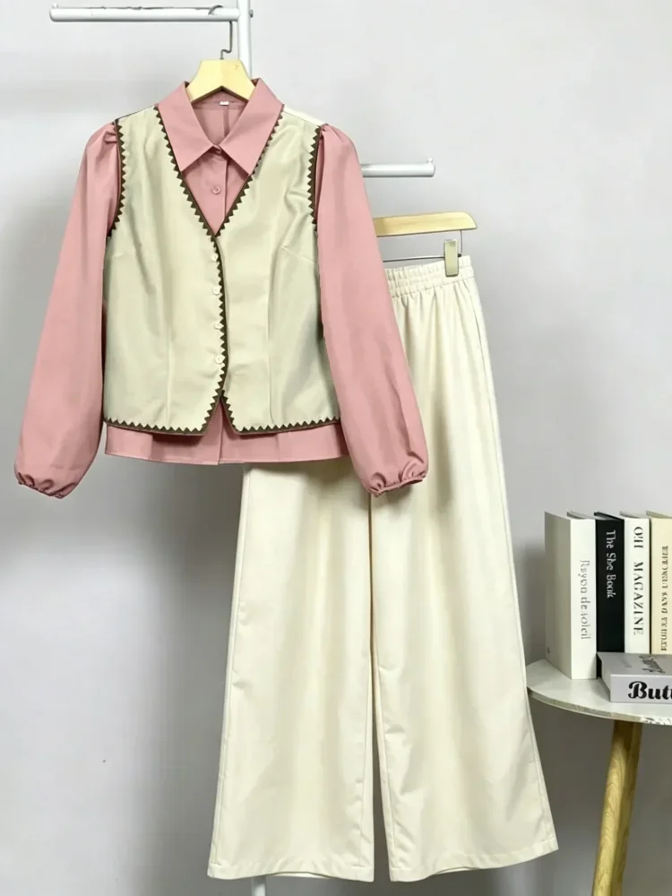 [READY STOCK]ASAYA Set celana santai rompi dua lapisan modis