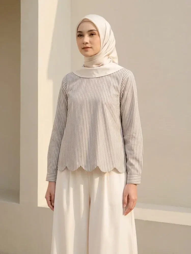 ASAYA Setelan dua potong gaya modis tanpa lengan dengan motif cetak unik terbaru + celana panjang kekinian