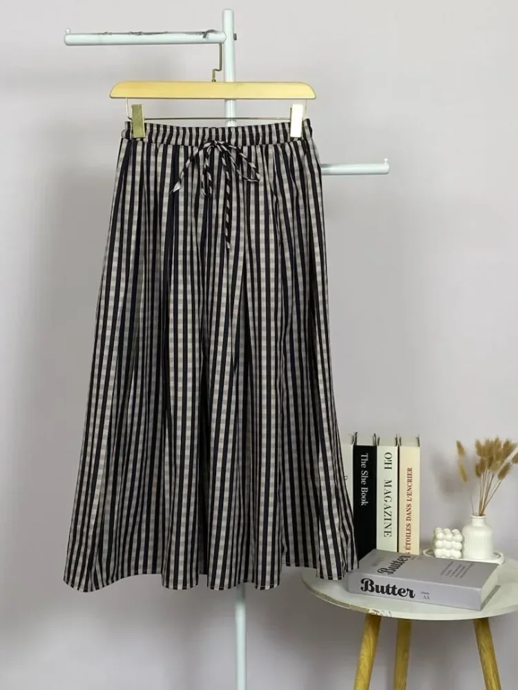 ASAYA Rok motif cetak unik bergaya kekinian wanita elegant