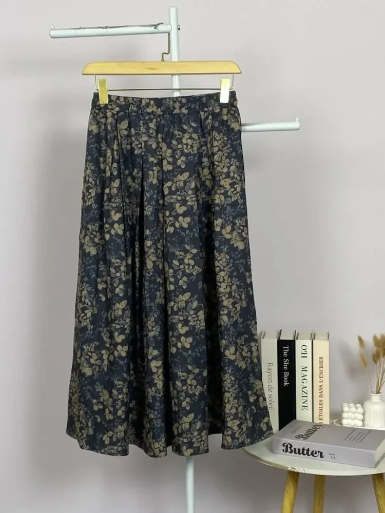 ASAYA Rok motif cetak unik bergaya kekinian wanita elegant