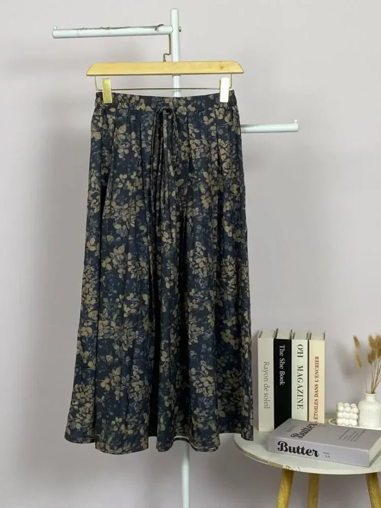 ASAYA Rok motif cetak unik bergaya kekinian wanita elegant