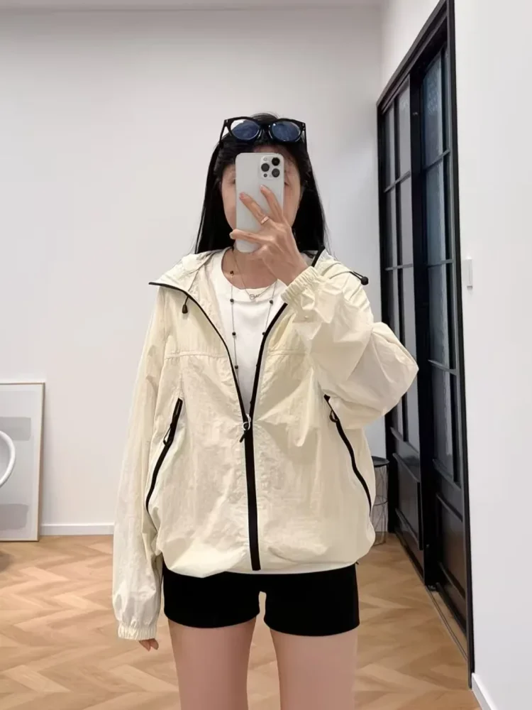 CHICMORE Atasan jaket gaya kasual baru untuk wanita dengan model zipper