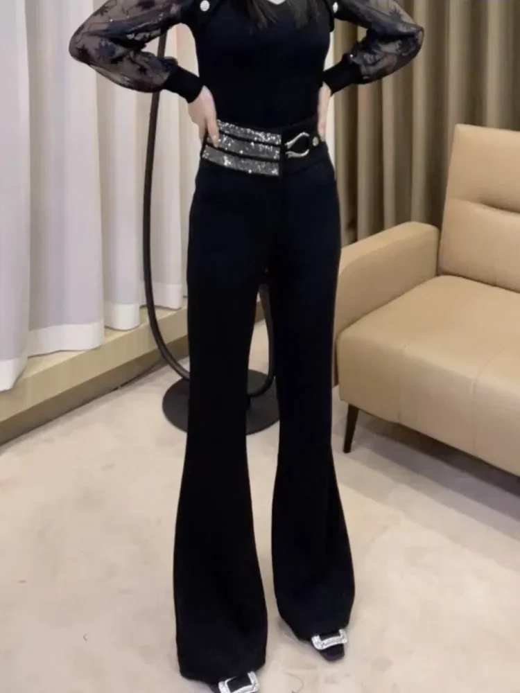 FADFAD Celana panjang model cutbray dengan gaya kasual untuk wanita