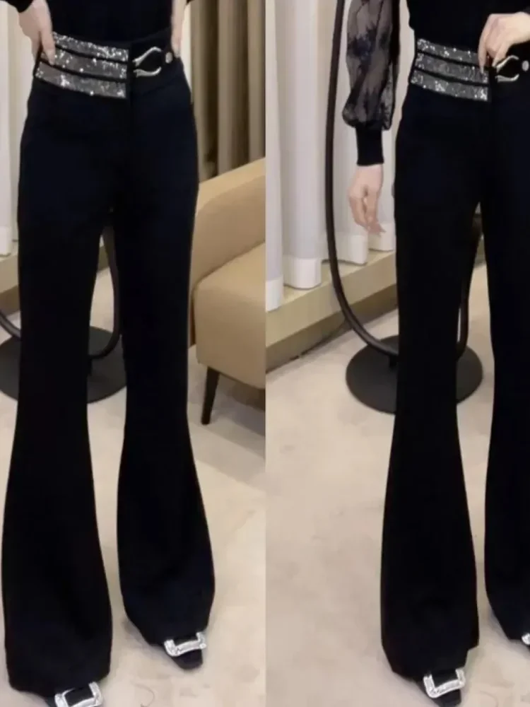 FADFAD Celana panjang model cutbray dengan gaya kasual untuk wanita