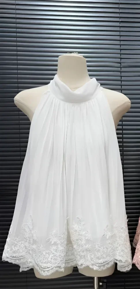 CHICMORE Atasan blouse wanita bergaya flowy gaya elegan manis