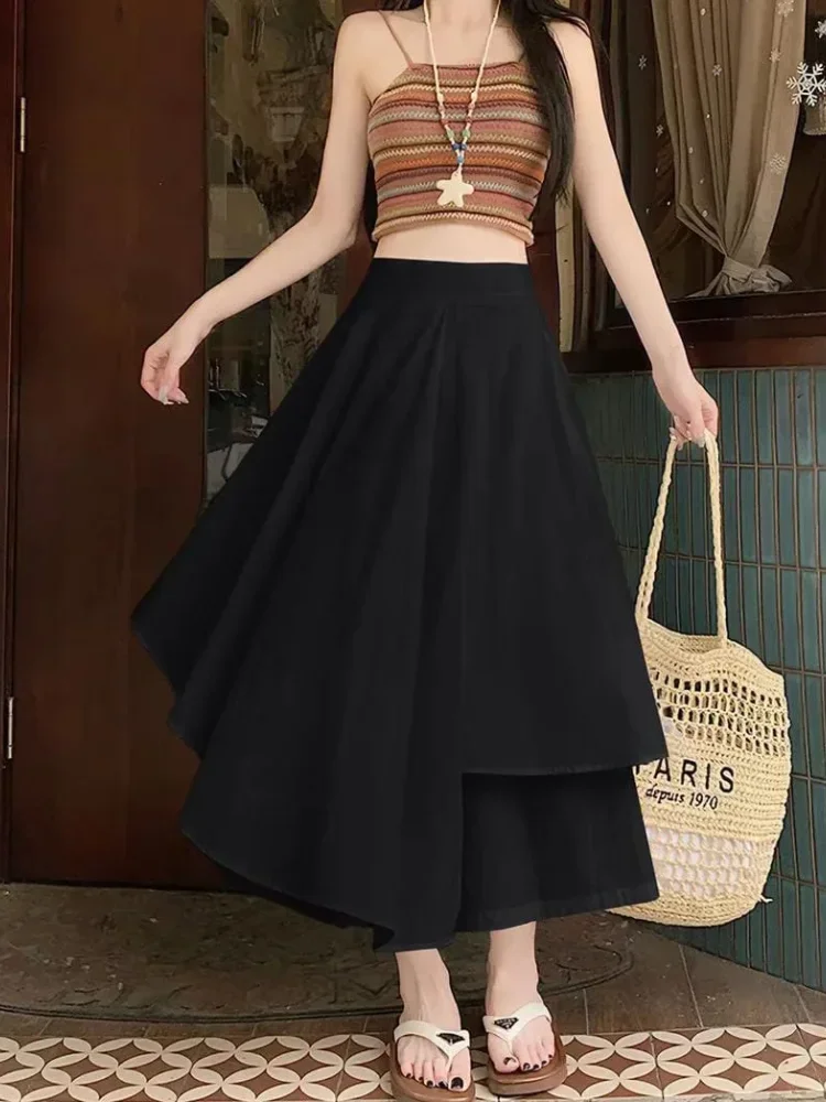 ASAYA Rok model a-line dengan desain kasual untuk wanita kekinian