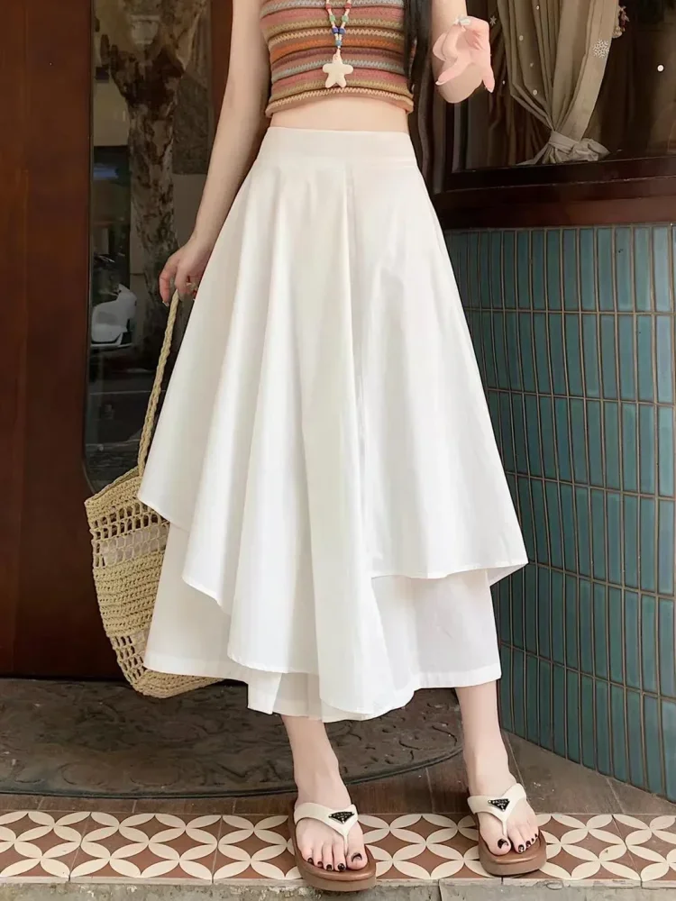 ASAYA Rok model a-line dengan desain kasual untuk wanita kekinian