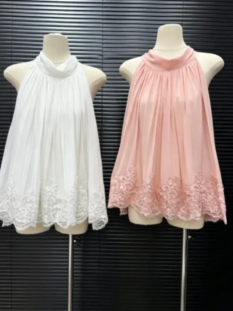 CHICMORE Atasan blouse wanita bergaya flowy gaya elegan manis