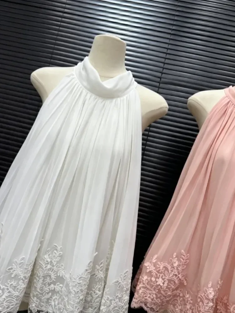 CHICMORE Atasan blouse wanita bergaya flowy gaya elegan manis