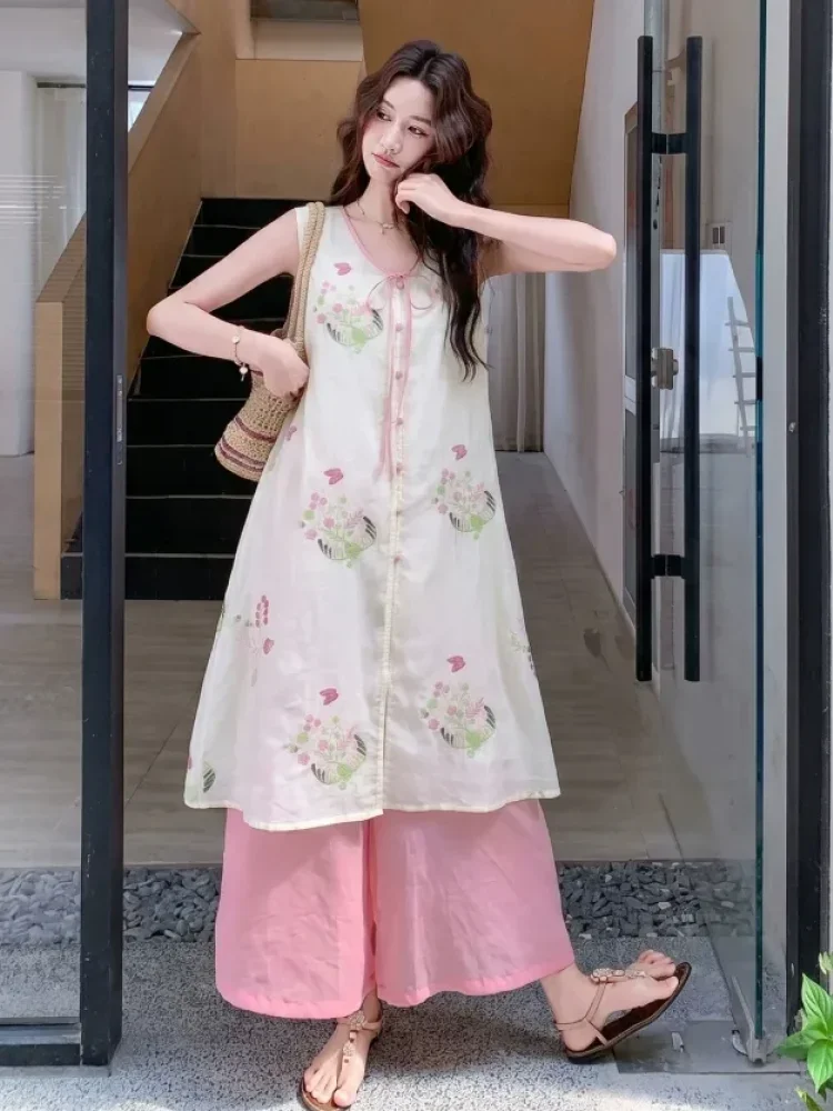 CHICMORE Setelan dua potong nyaman dengan gaya kasual untuk wanita terlaris dengan model terbaru terlaris