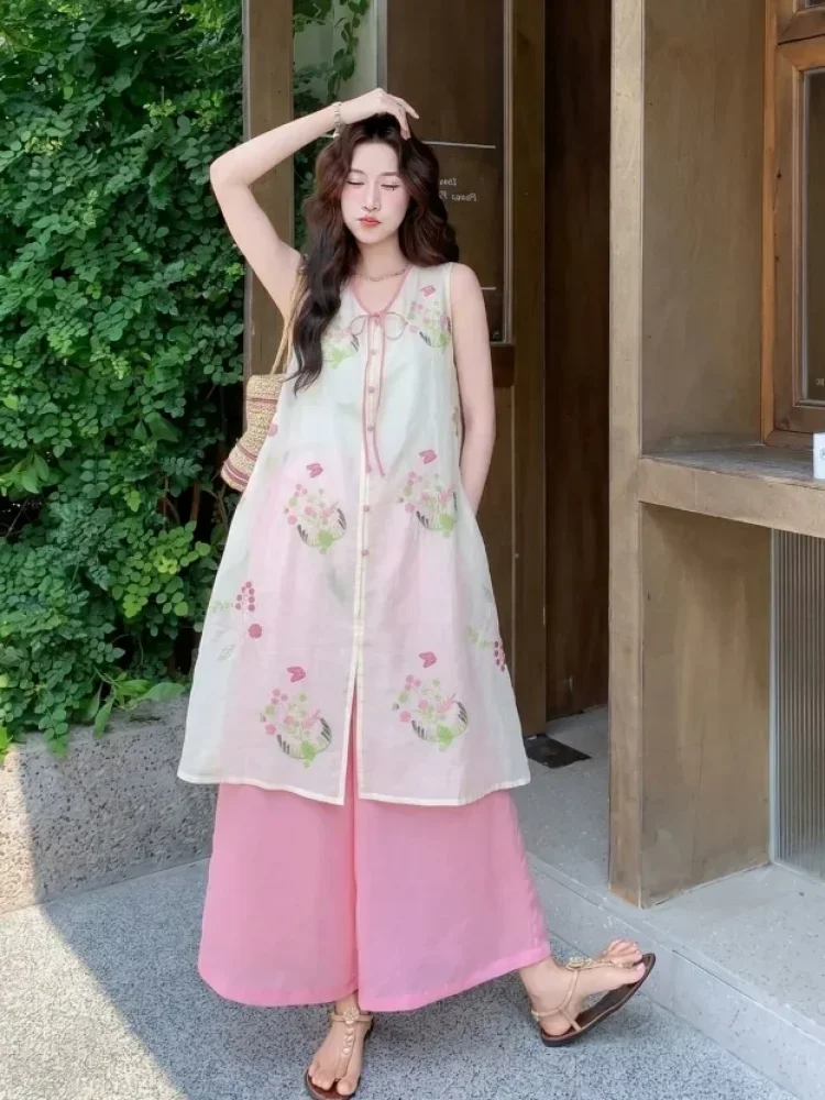 CHICMORE Setelan dua potong nyaman dengan gaya kasual untuk wanita terlaris dengan model terbaru terlaris