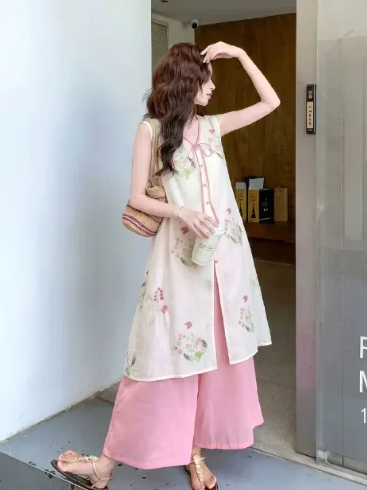 CHICMORE Setelan dua potong nyaman dengan gaya kasual untuk wanita terlaris dengan model terbaru terlaris