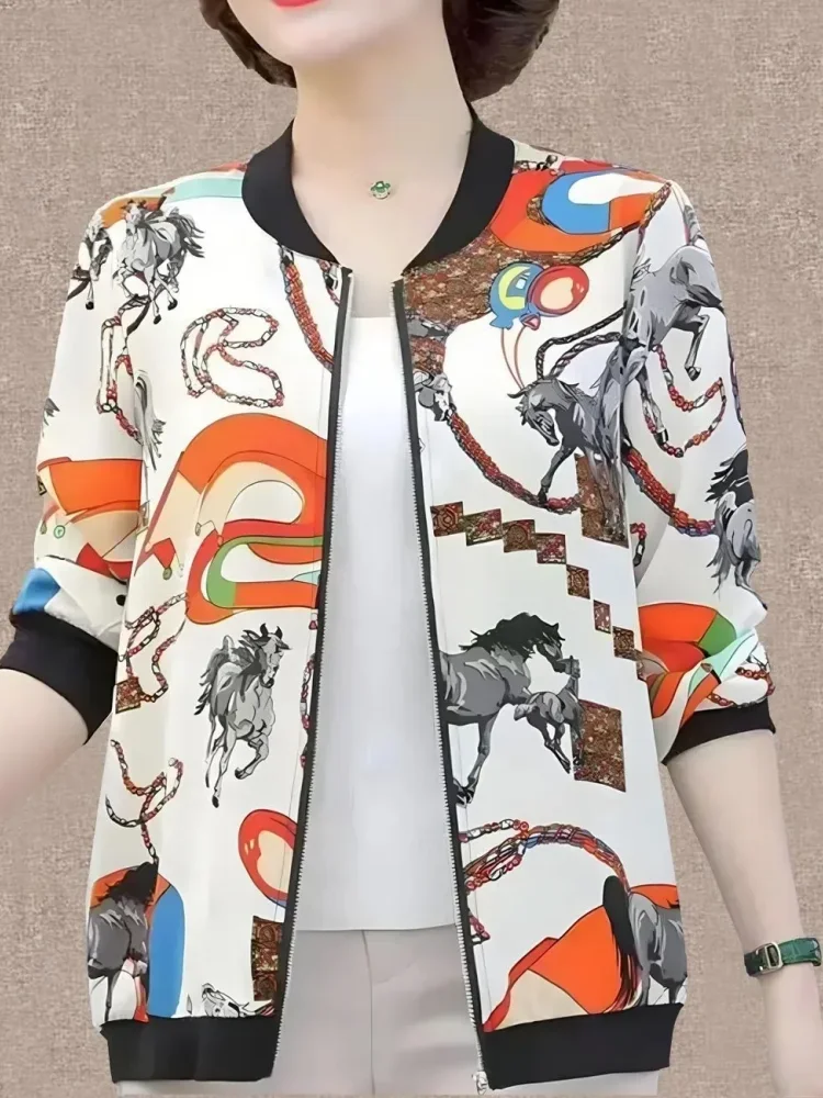 FADFAD Atasan wanita lengan panjang motif baru vintage kekinian